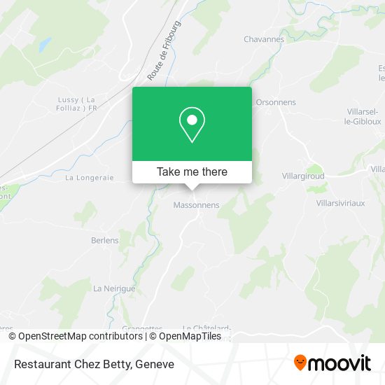 Restaurant Chez Betty map