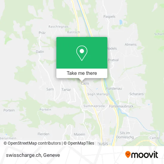 swisscharge.ch map