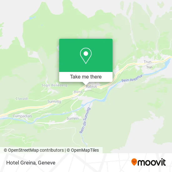 Hotel Greina map