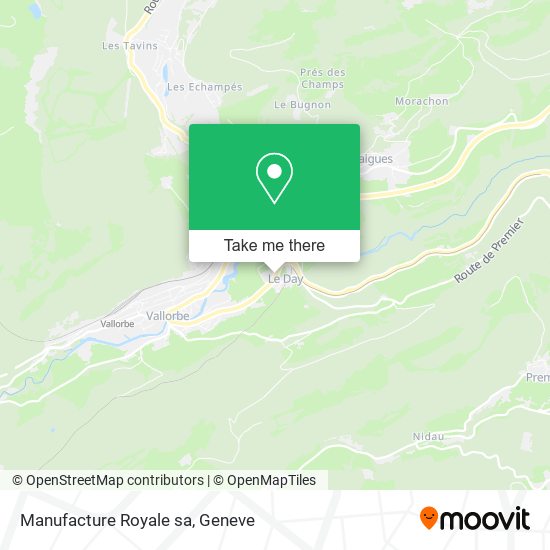 Manufacture Royale sa map