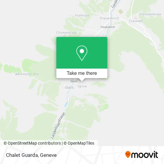 Chalet Guarda map