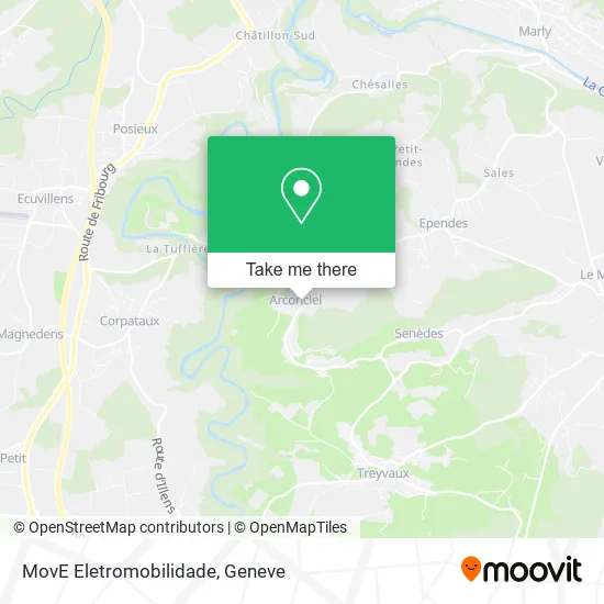 MovE Eletromobilidade map