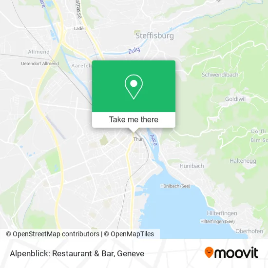 Alpenblick: Restaurant & Bar plan