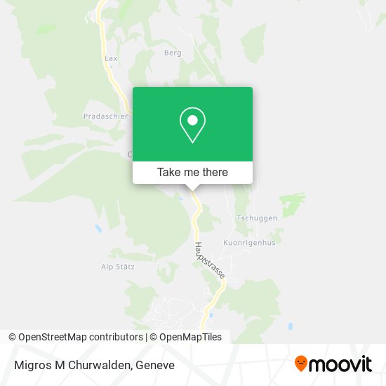 Migros M Churwalden map