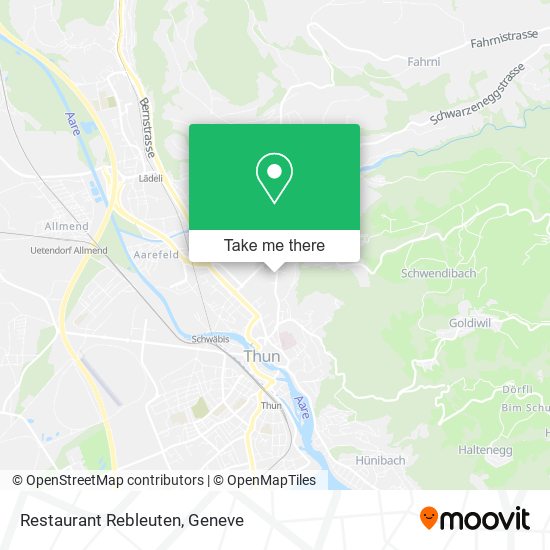 Restaurant Rebleuten map