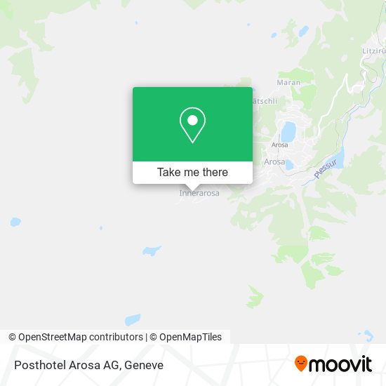 Posthotel Arosa AG map