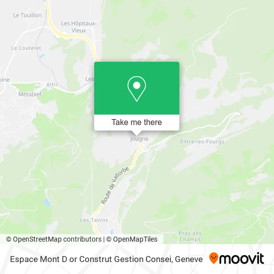 Espace Mont D or Construt Gestion Consei map
