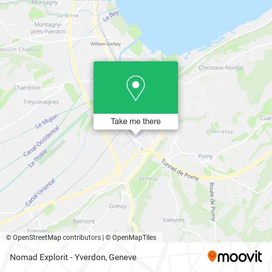 Nomad Explorit - Yverdon map