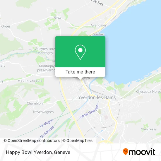 Happy Bowl Yverdon map
