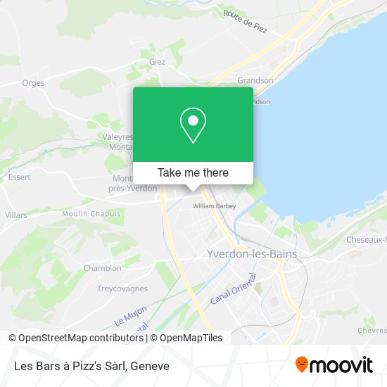 Les Bars à Pizz's Sàrl map