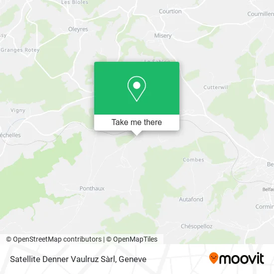 Satellite Denner Vaulruz Sàrl map