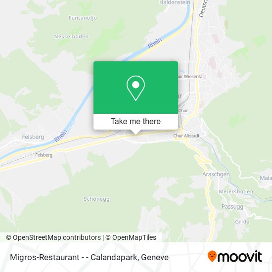 Migros-Restaurant - - Calandapark map