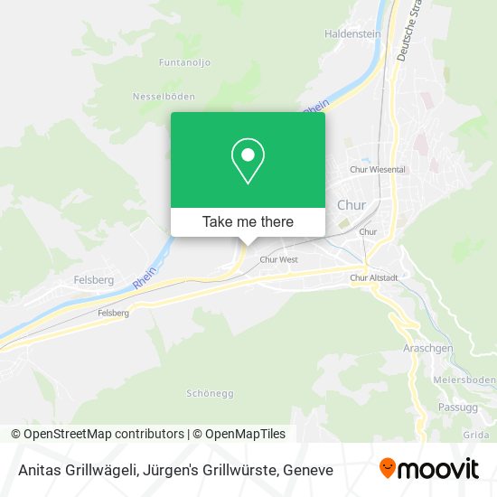 Anitas Grillwägeli, Jürgen's Grillwürste map