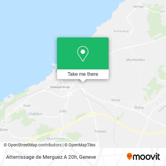 Atterrissage de Merguez A 20h map