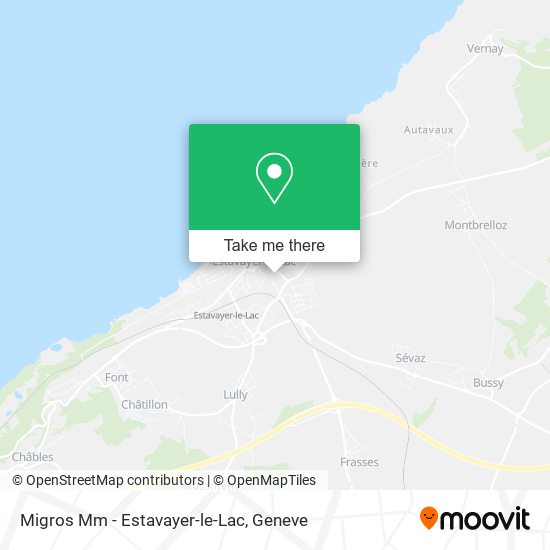 Migros Mm - Estavayer-le-Lac map