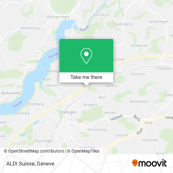 ALDI Suisse map