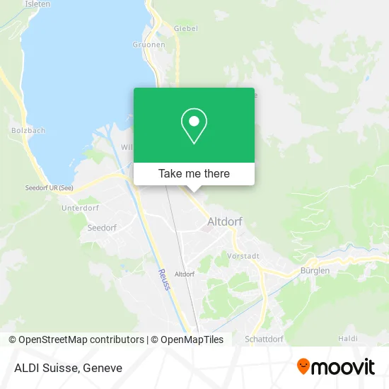 ALDI Suisse map