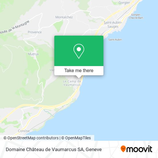 Domaine Château de Vaumarcus SA map