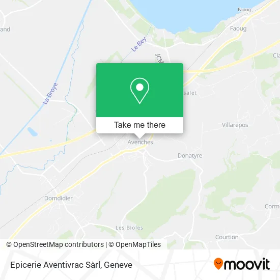 Epicerie Aventivrac Sàrl map