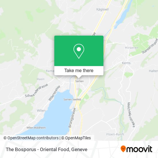 The Bosporus - Oriental Food map