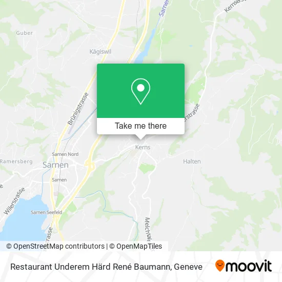 Restaurant Underem Härd René Baumann map