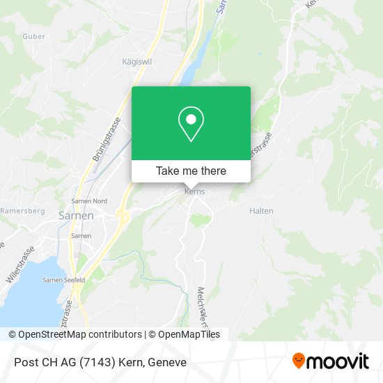 Post CH AG (7143) Kern map