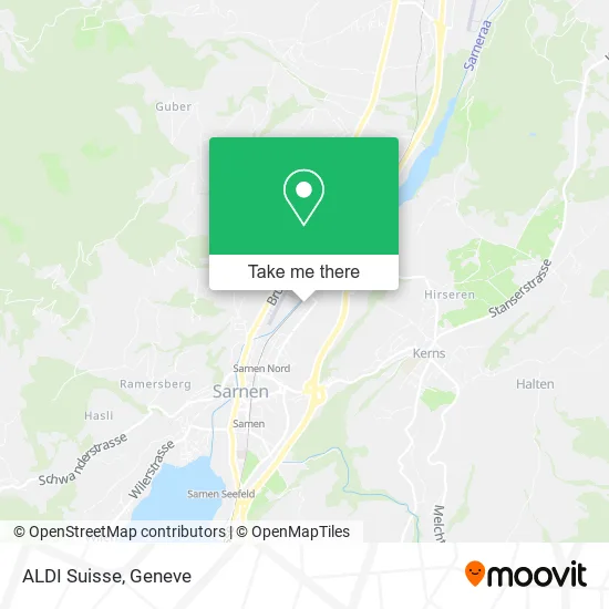 ALDI Suisse map