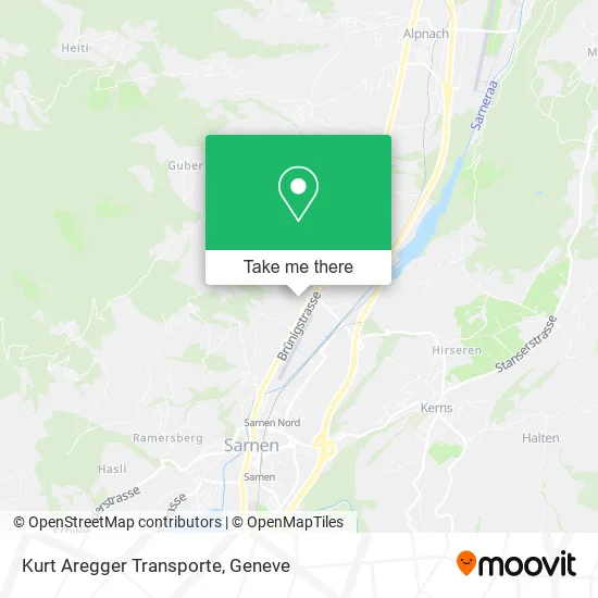 Kurt Aregger Transporte map