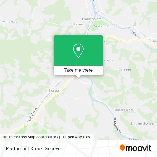 Restaurant Kreuz map