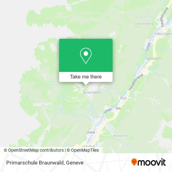Primarschule Braunwald map