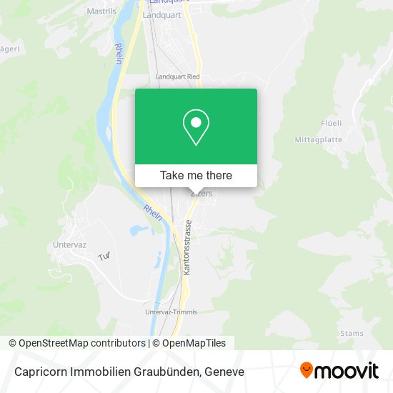 Capricorn Immobilien Graubünden map