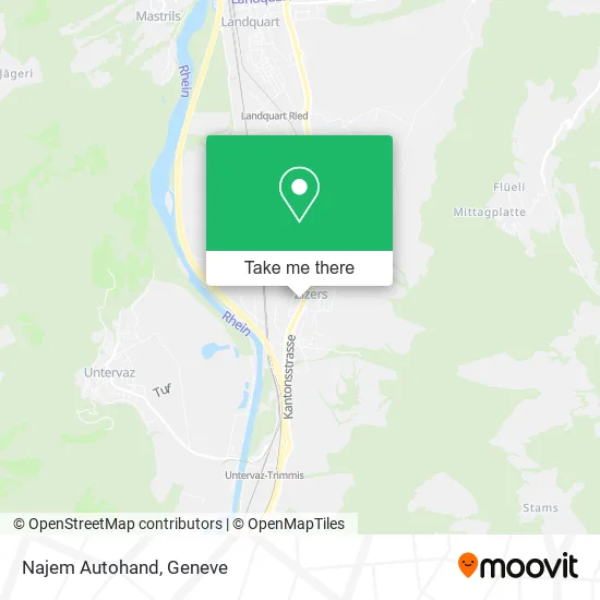 Najem Autohand map