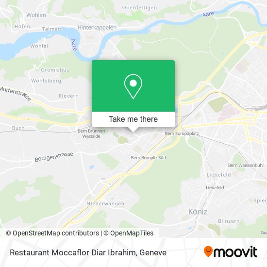 Restaurant Moccaflor Diar Ibrahim map