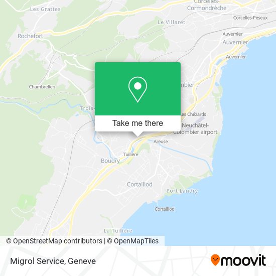 Migrol Service map