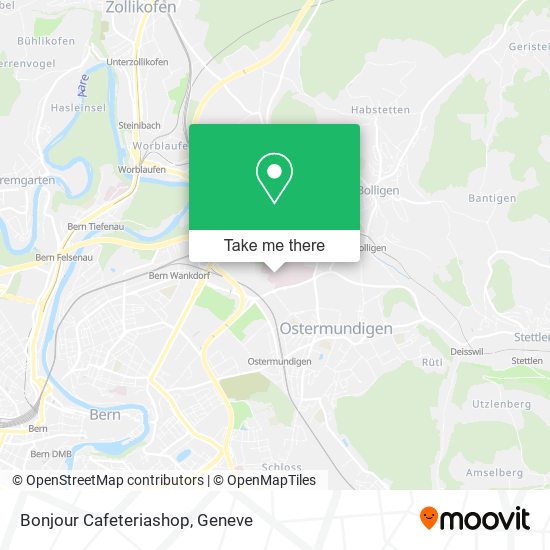 Bonjour Cafeteriashop map