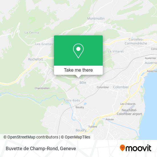 Buvette de Champ-Rond map