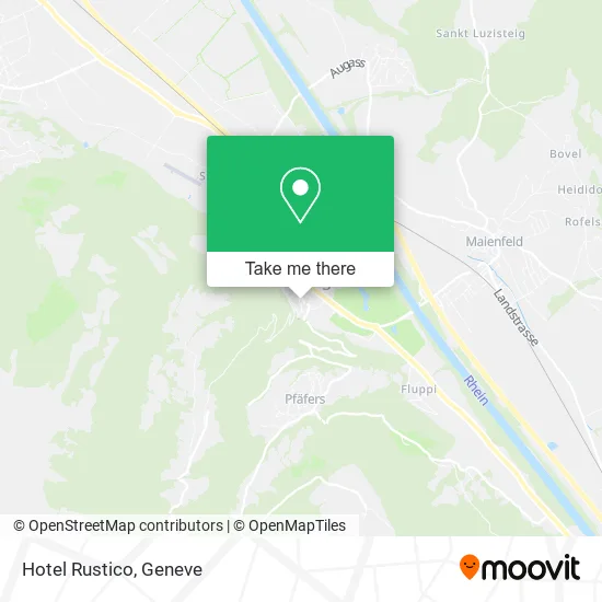 Hotel Rustico map