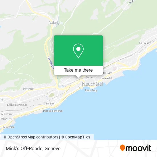 Mick's Off-Roads map