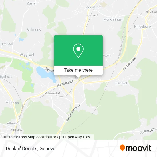 Dunkin' Donuts map