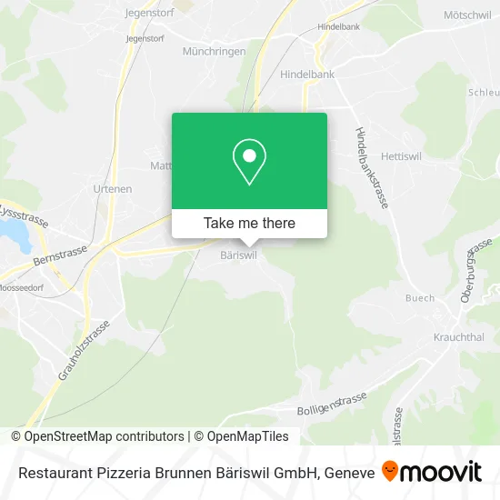 Restaurant Pizzeria Brunnen Bäriswil GmbH map