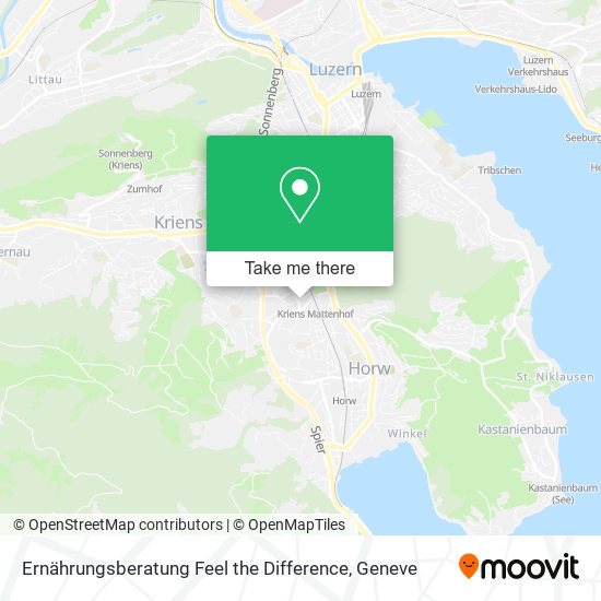 Ernährungsberatung Feel the Difference map