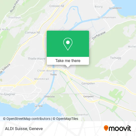 ALDI Suisse map