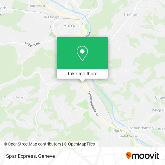 Spar Express map