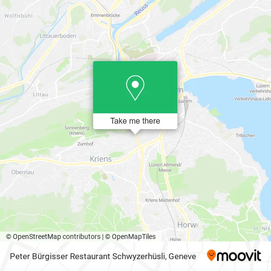 Peter Bürgisser Restaurant Schwyzerhüsli map