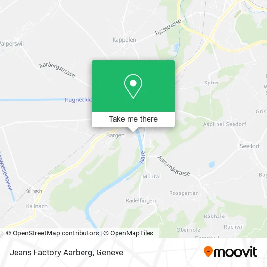 Jeans Factory Aarberg map