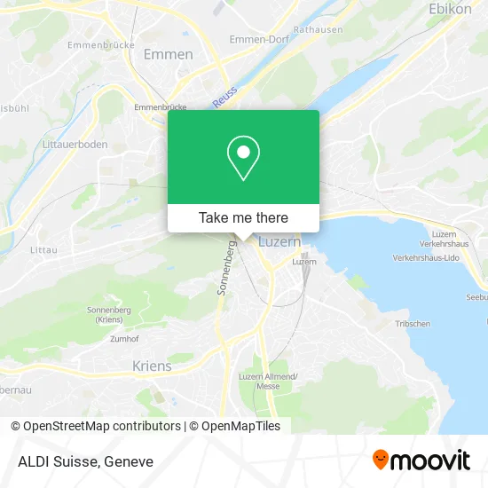 ALDI Suisse map