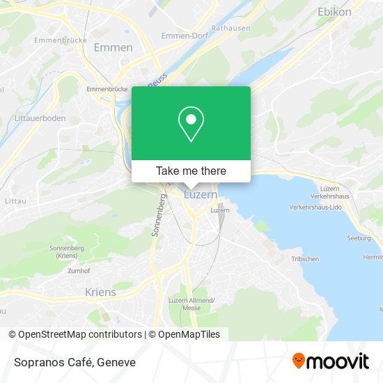 Sopranos Café map
