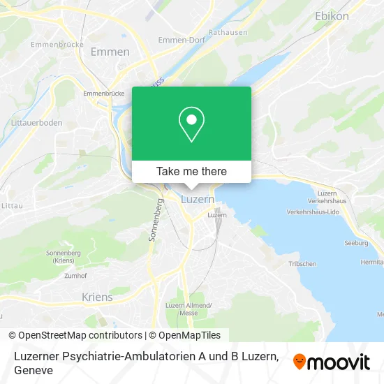 Luzerner Psychiatrie-Ambulatorien A und B Luzern plan