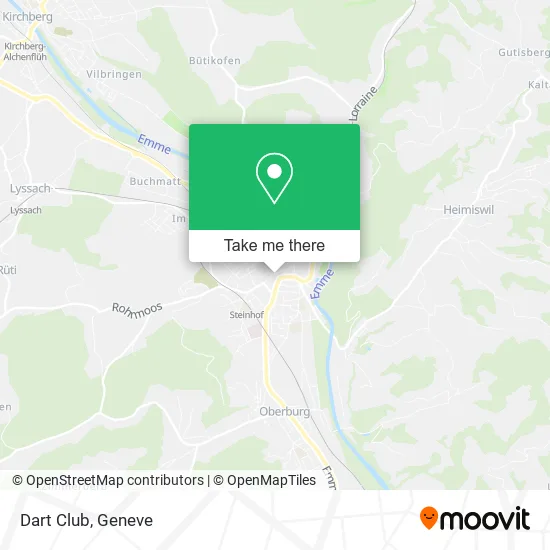 Dart Club map