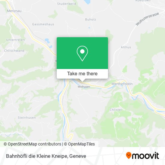 Bahnhöfli die Kleine Kneipe map